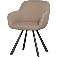ARMLEHNSTUHL  in Netzbespannung  - Schwarz/Naturfarben, Design, Textil/Metall (58/79/58cm) - Livetastic