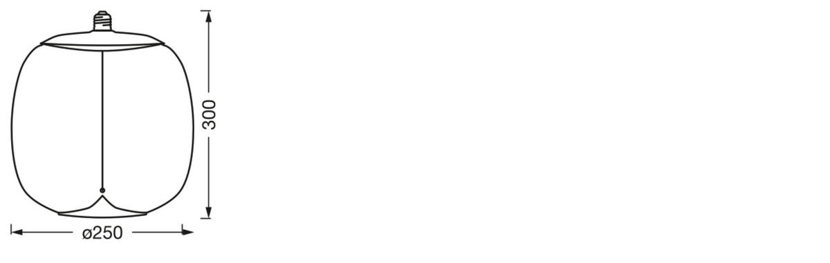 LED-LEUCHTMITTEL   E27 4 W 100 lm  - Eschefarben, KONVENTIONELL, Kunststoff (25/30cm) - Ledvance