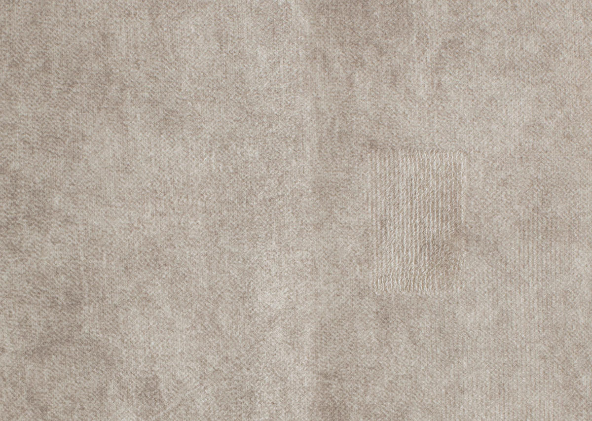 ECKSOFA in Velours Beige  - Beige/Schwarz, Design, Textil/Metall (261/191cm) - Stylife