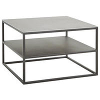 COUCHTISCH in Keramik 65/65/41,5 cm  - Schwarz/Grau, Design, Keramik/Metall (65/65/41,5cm) - Johann Jakob
