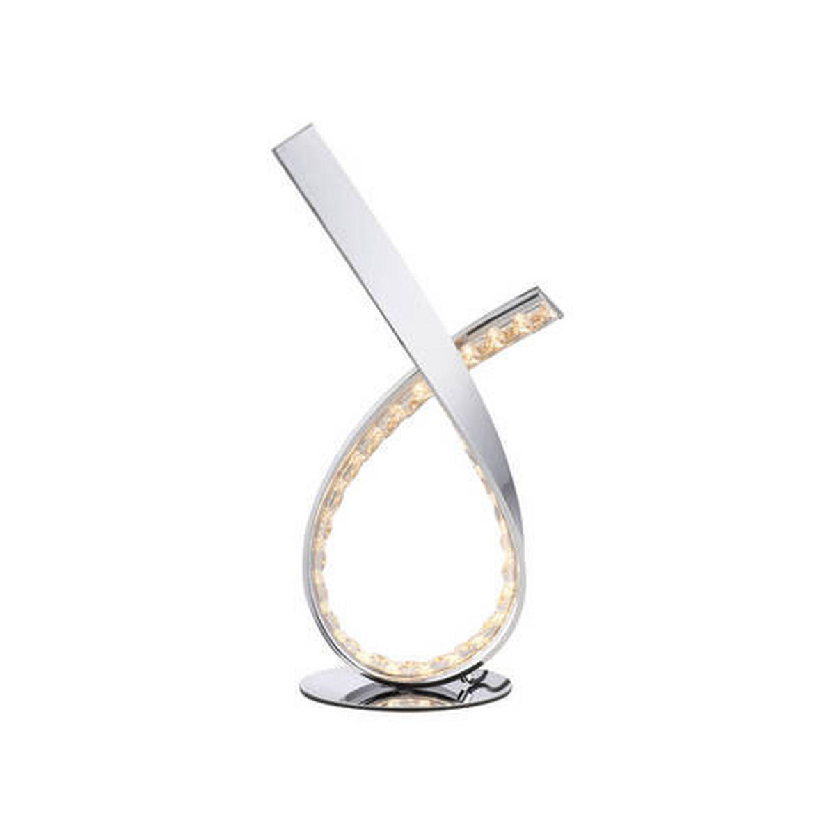 LED BORDSLAMPA 17/15/38,5 cm   - kromfärg, Design, metall/plast (17/15/38,5cm) - Paul Neuhaus