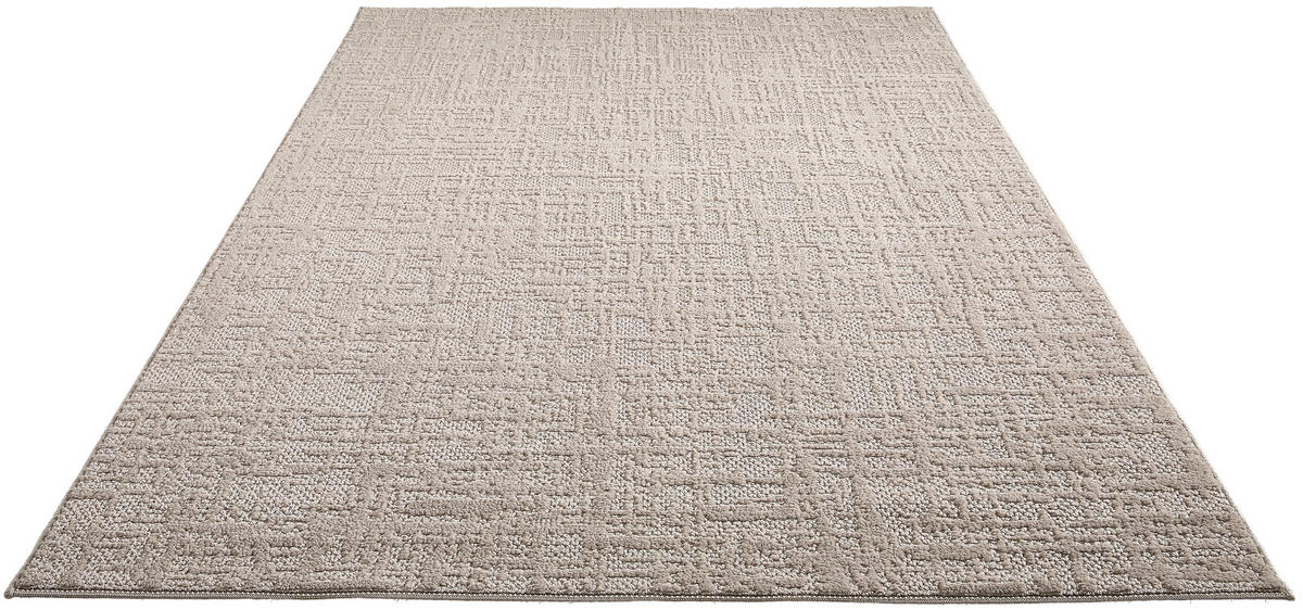 WEBTEPPICH  Wohnzimmer 120/170 cm Woven Cut-Loop Greige rechteckig  - Greige, Basics, Textil (120/170cm) - Novel