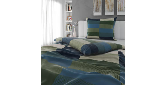 BETTWÄSCHE CUBY Satin 140/200 cm  - Petrol, KONVENTIONELL, Textil (140/200cm) - Novel