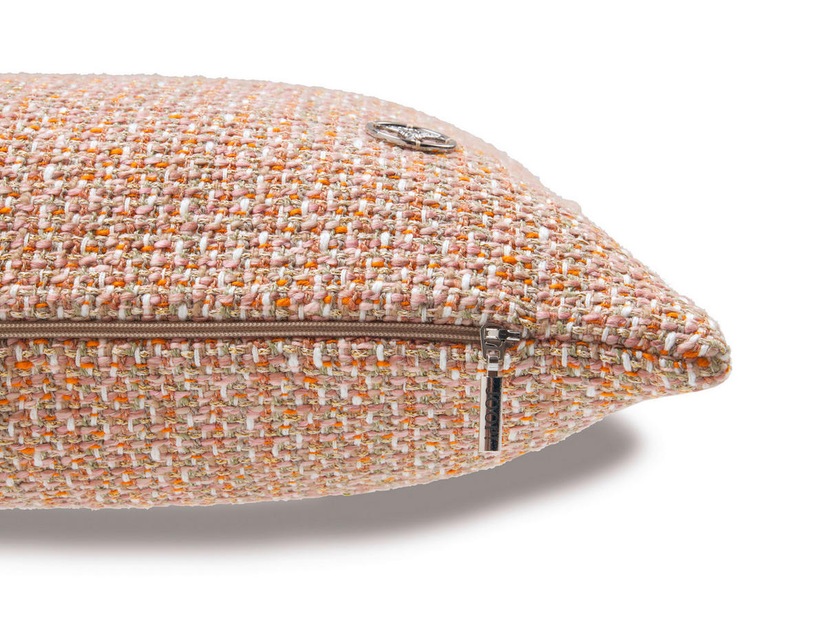 KISSENHÜLLE J!Grand 40/40 cm  - Creme/Rosa, Basics, Textil (40/40cm) - Joop!