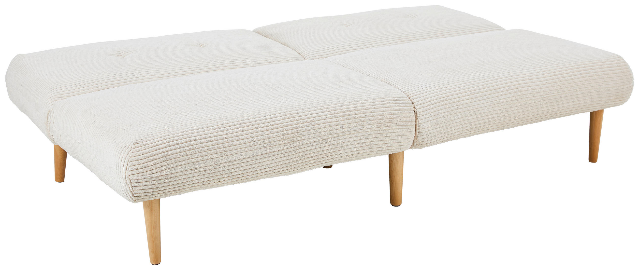 SCHLAFSOFA in Cord Beige  - Beige/Naturfarben, Design, Holz/Textil (184/80/87cm) - Carryhome