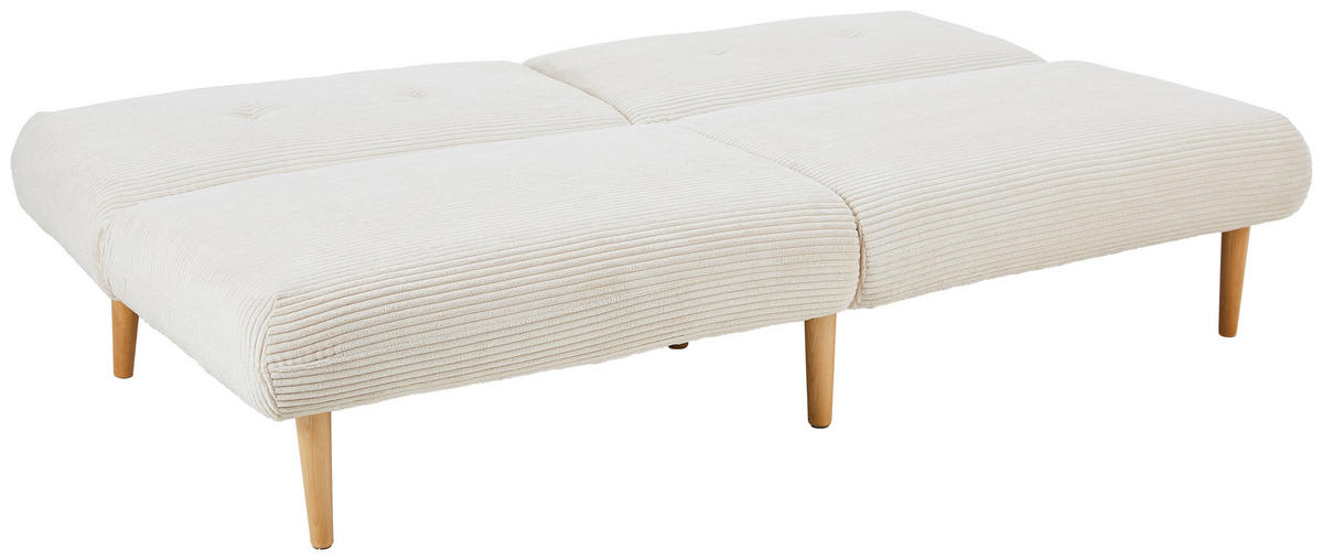 SCHLAFSOFA in Cord Beige  - Beige/Naturfarben, Design, Holz/Textil (184/80/87cm) - Carryhome