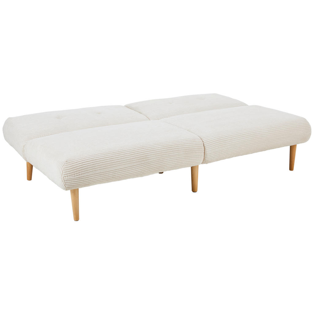Thumbnail - Carryhome Schlafsofa, Beige, Textil, Birke, vollmassiv, 3-Sitzer, 184x80x87 cm, Bsci, Relaxfunktion, Liegefunktion, Wohn...
