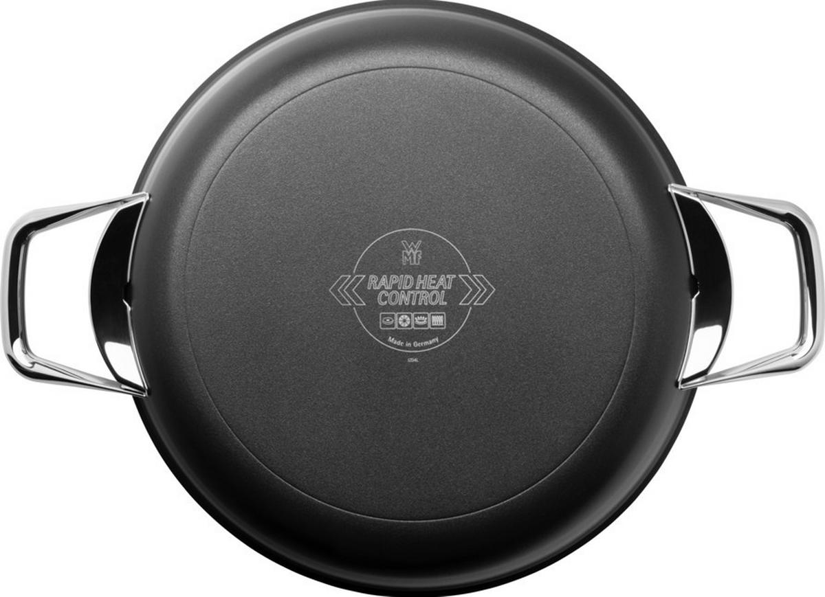 SERVIERPFANNE Steak Profi 28 cm  - Silberfarben/Schwarz, Basics, Metall (28cm) - WMF