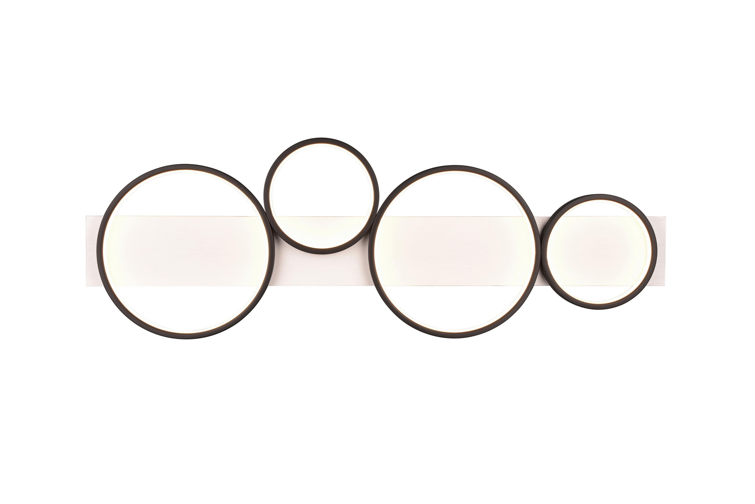 LED-DECKENLEUCHTE Medera 100/34,5/8 cm   - Schwarz/Weiß, Design, Holz/Metall (100/34,5/8cm) - Trio Leuchten