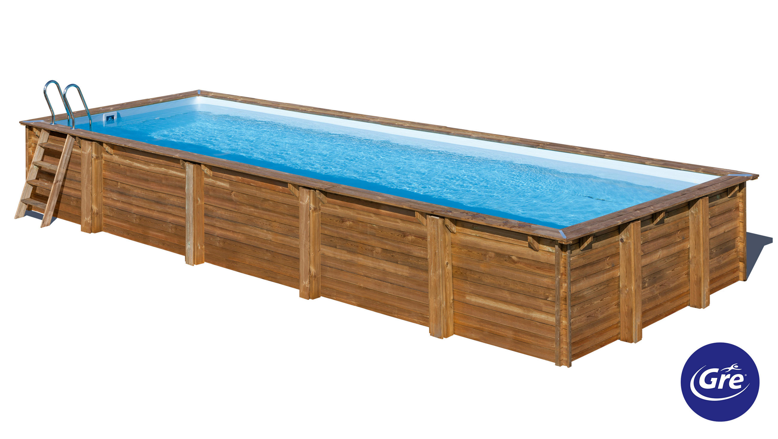 Gre Pool-Set Anthrazit 418x146x1010 cm