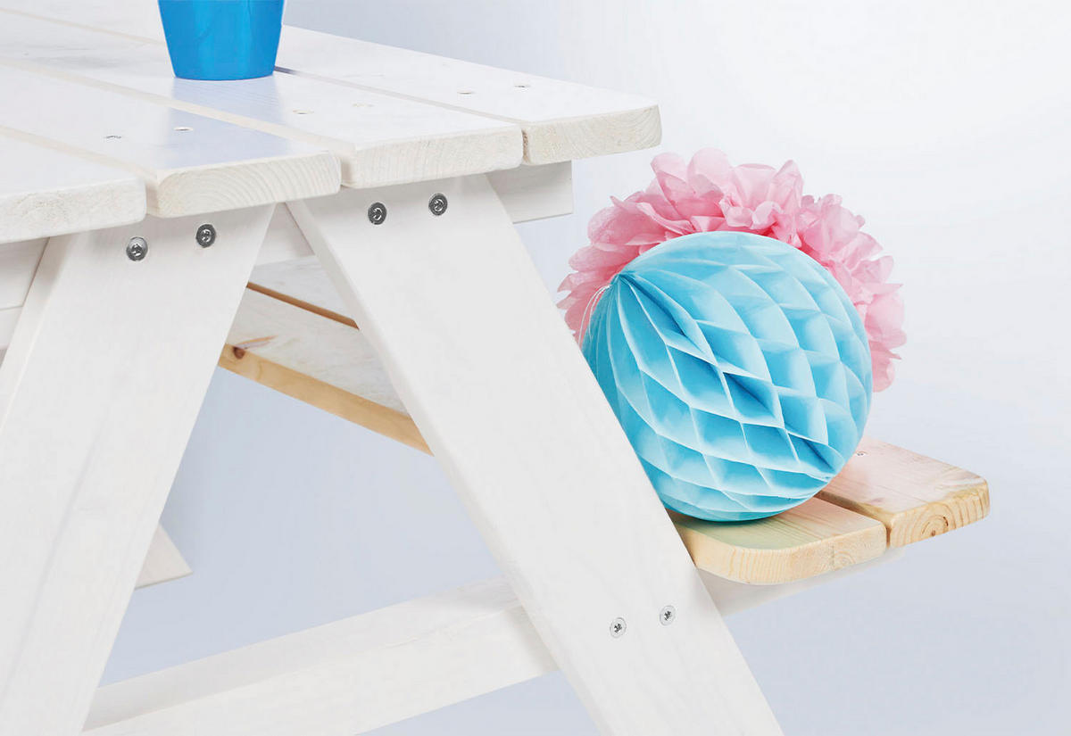 KINDERSITZGRUPPE Nicki für 4 Weiß  - Weiß, Basics, Holz (90/79/50cm) - Pinolino