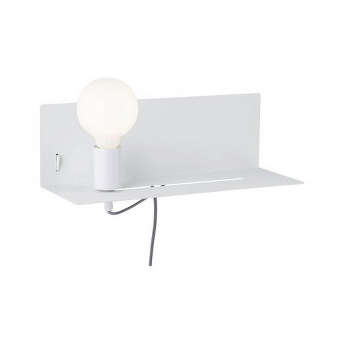 WANDLEUCHTE Devara 40/13 cm   - Weiß, LIFESTYLE, Metall (40/13cm) - Paulmann
