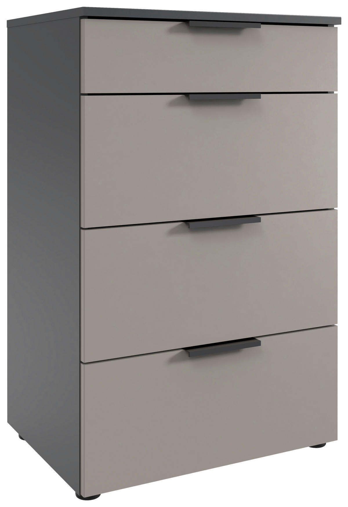 NACHTSCHRANK 54/84/41 cm  - Graphitfarben/Schwarz, Design, Holzwerkstoff/Kunststoff (54/84/41cm) - Boxxx