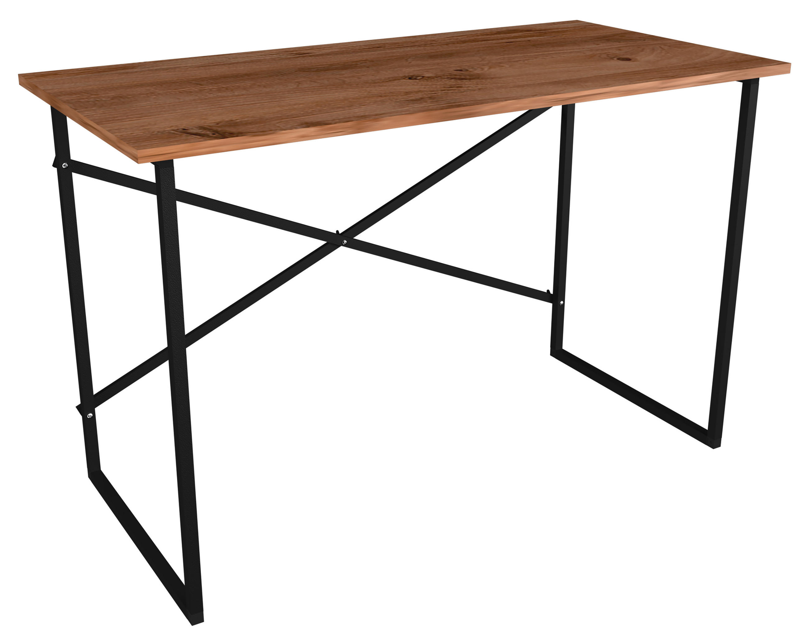 SKRIVBORD  i honungsek  - honungsek/svart, Design, metall/trämaterial (90/75/50cm) - MID.YOU
