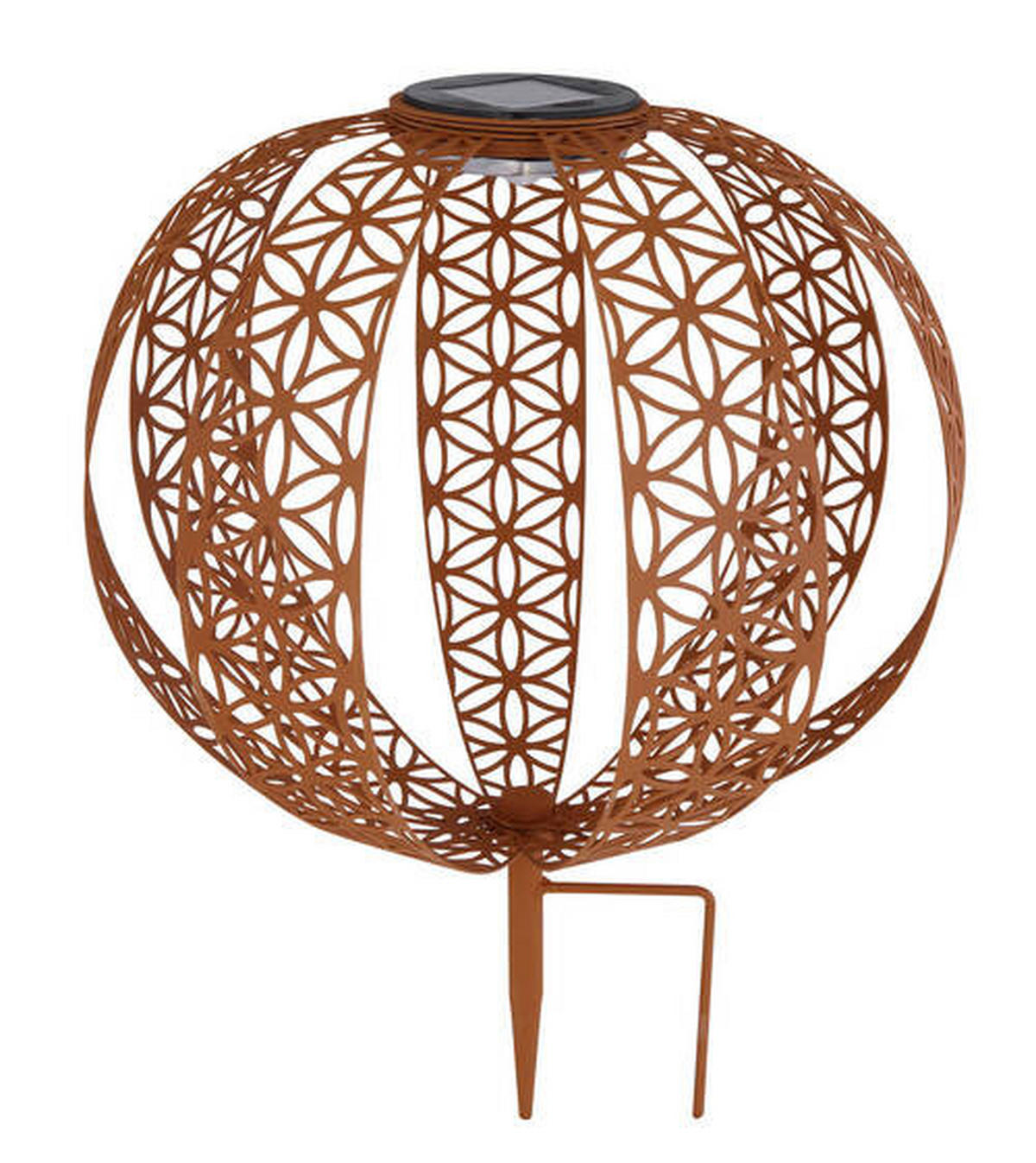 SOLARLEUCHTE - Rostfarben, Design, Metall (30/41cm) - Globo