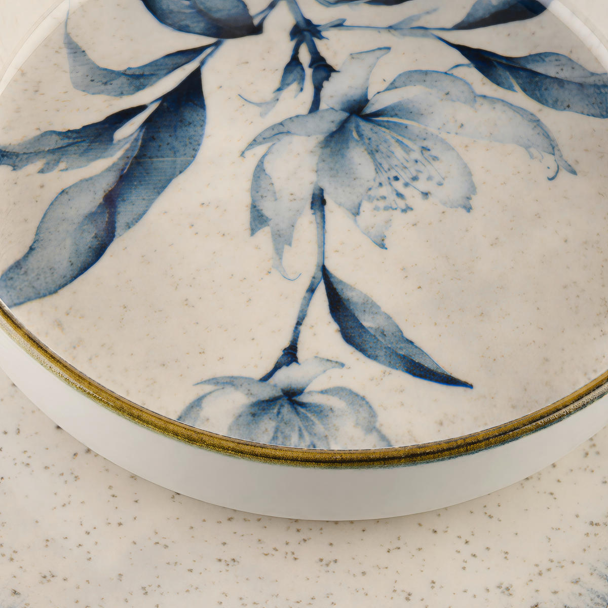 KOMBINOVANI SERVIS    - bela/plava, Lajfstajl, keramika - Landscape