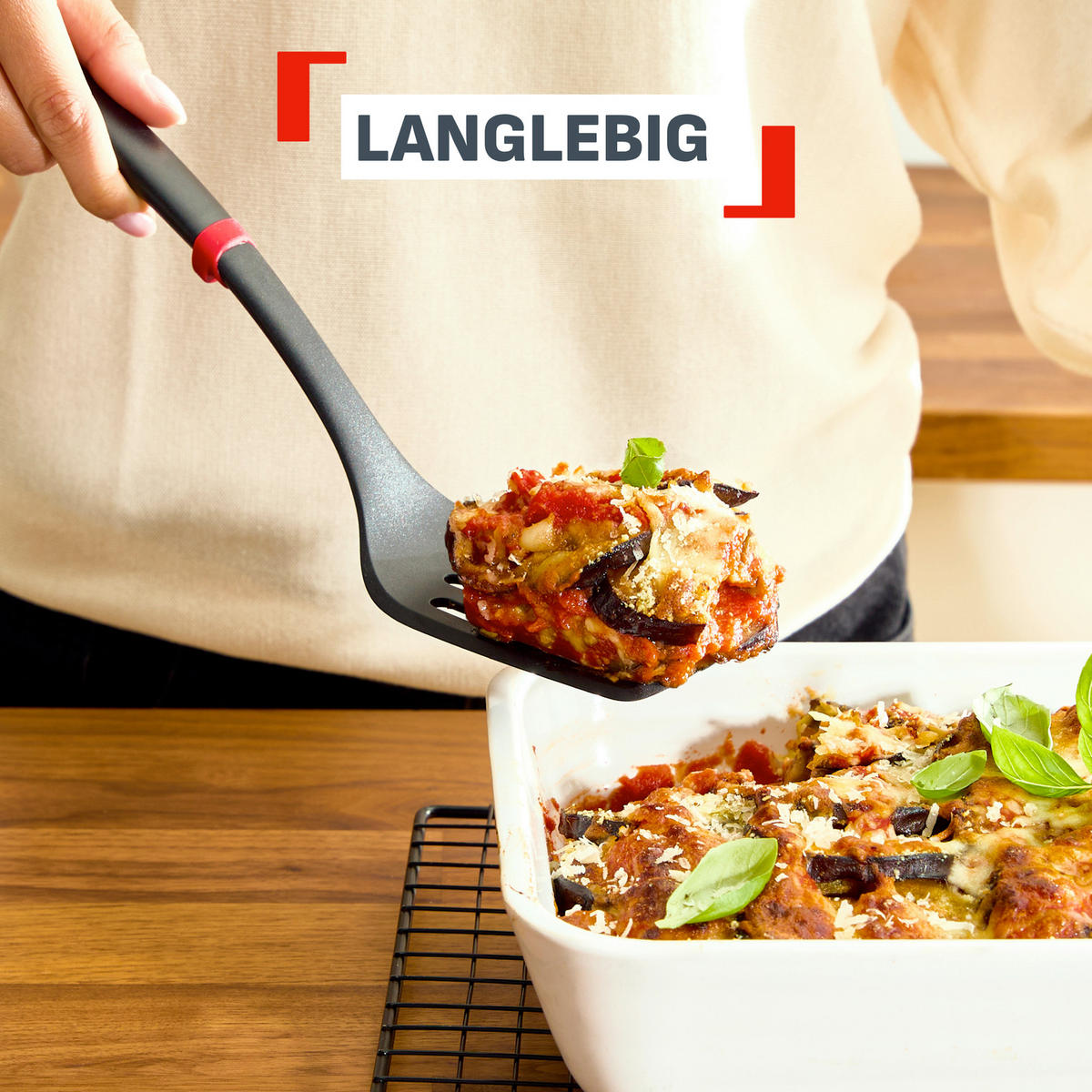 KÜCHENHELFERSET Ingenio  - Graubraun/Rot, Basics, Kunststoff - Tefal