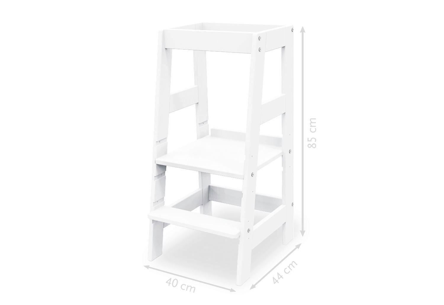 LERNTURM Pinolino Fino  - Weiß, Basics, Holz (40/85/47cm) - Pinolino