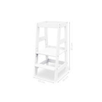 LERNTURM Pinolino Fino  - Weiß, Basics, Holz (40/85/47cm) - Pinolino