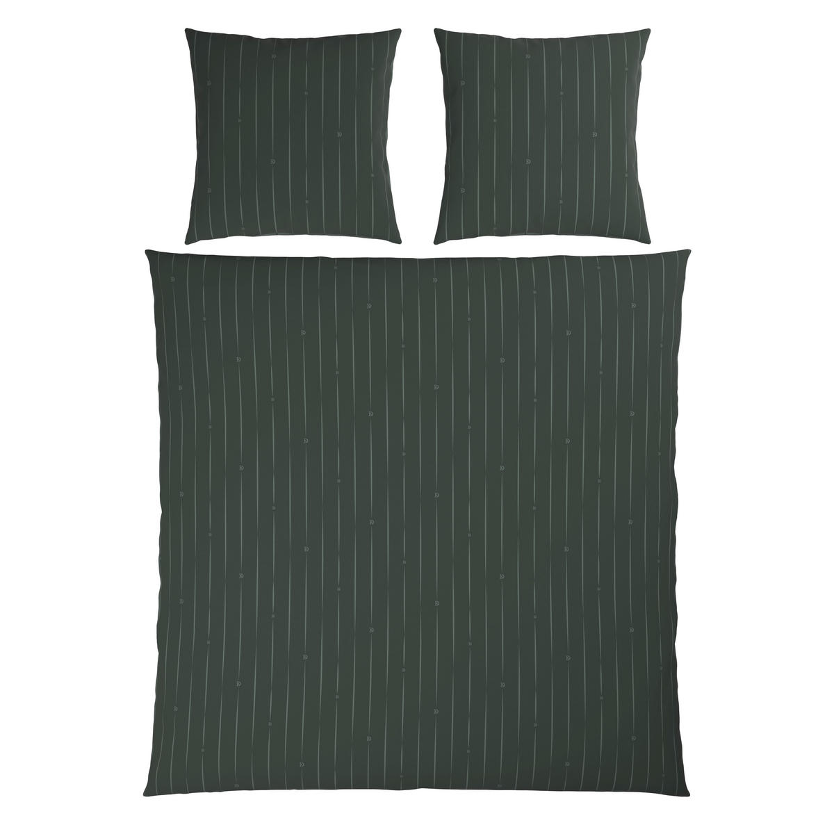 WENDEBETTWÄSCHE STRIPES DK Flanell 200/200 cm  - Grün, Design, Textil (200/200cm) - Dieter Knoll