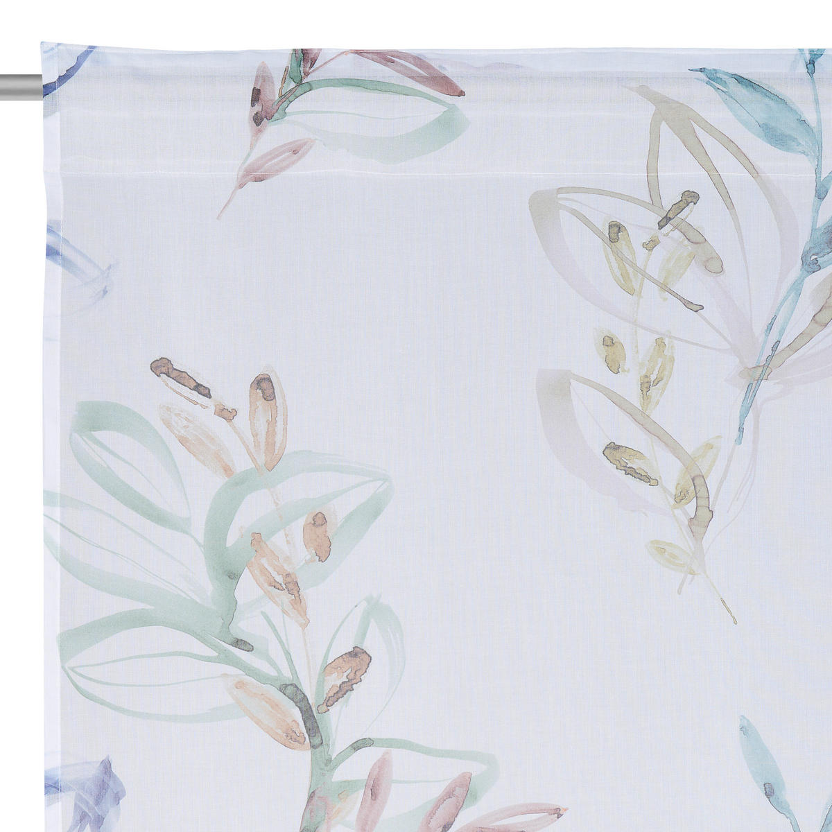 HOTOVÝ ZÁVES, polopriehľadné, 140/245 cm - modrá, Design, textil (140/245cm) - Esposa