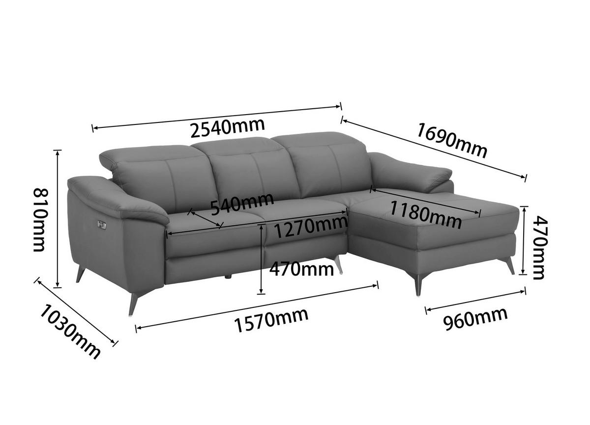 ECKSOFA  Lederlook Kombination Echtleder/Lederlook Schwarz  - Schwarz, Design, Leder/Textil (254/168cm) - Xora