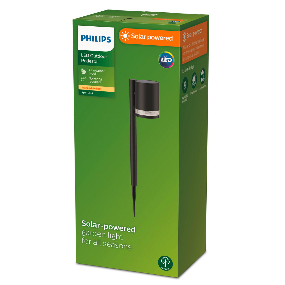 SOLARLEUCHTE 9/54/12.1 cm   - Schwarz, KONVENTIONELL, Kunststoff (9/54/12.1cm) - Philips