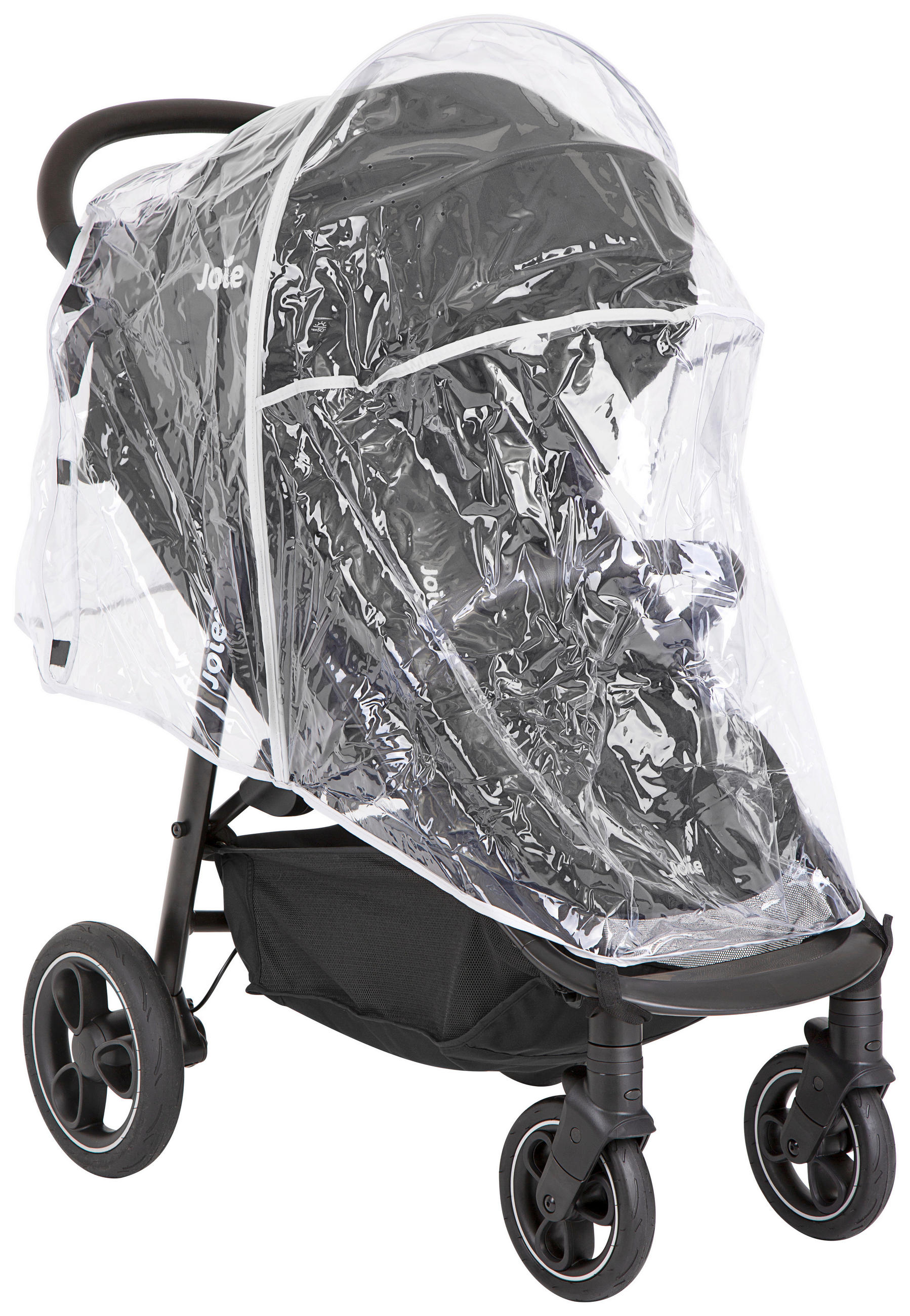 Thumbnail - Joie Buggy Litetrax Pro, Schwarz, Textil, 58x103x93.6 cm, EN 1888, Feststellbremse, Fußstütze abklappbar, Federung, 5-Pu...