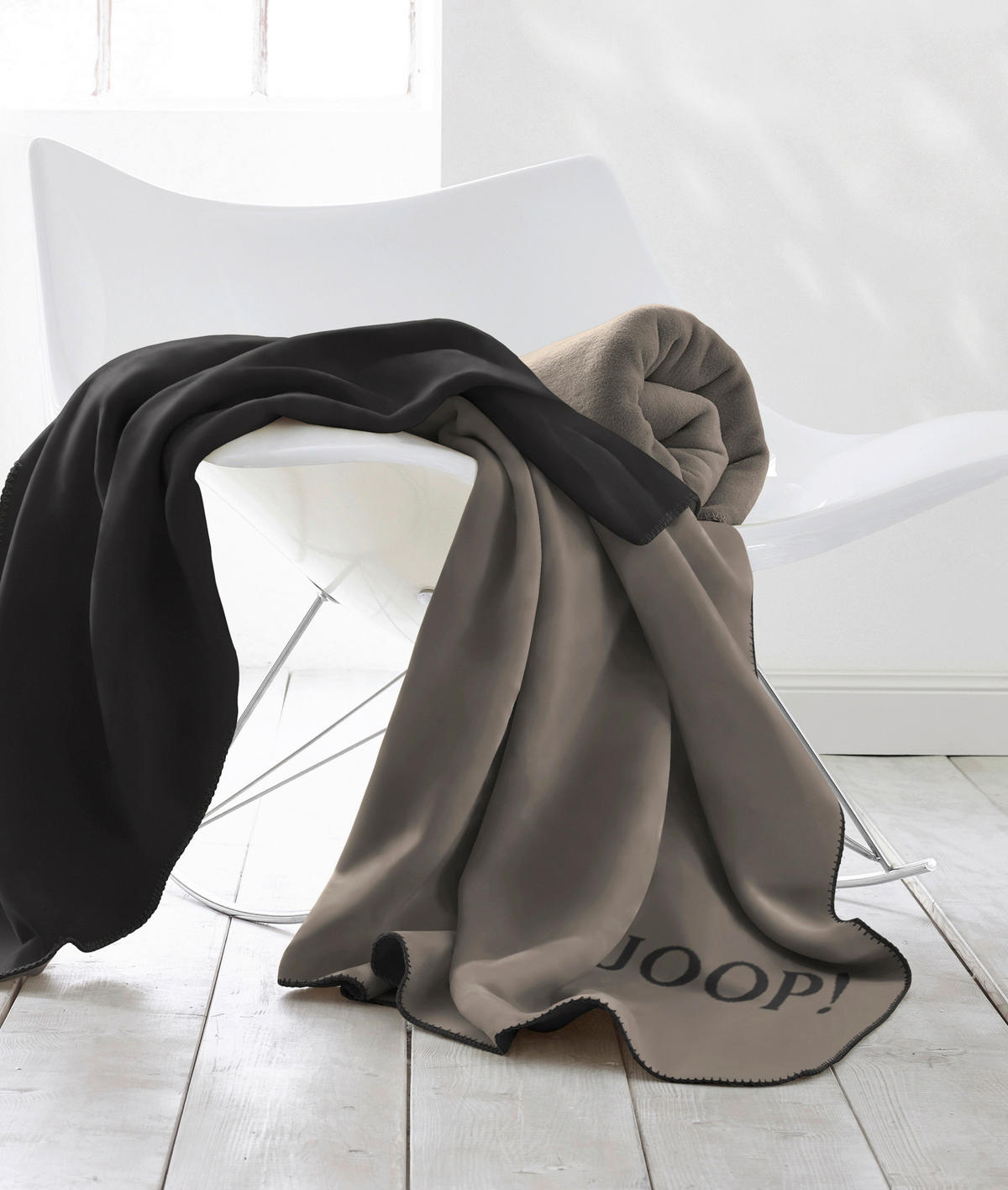 WOHNDECKE JOOP! HW 2025/26 150/200 cm  - Graubraun, Design, Textil (150/200cm) - Joop!