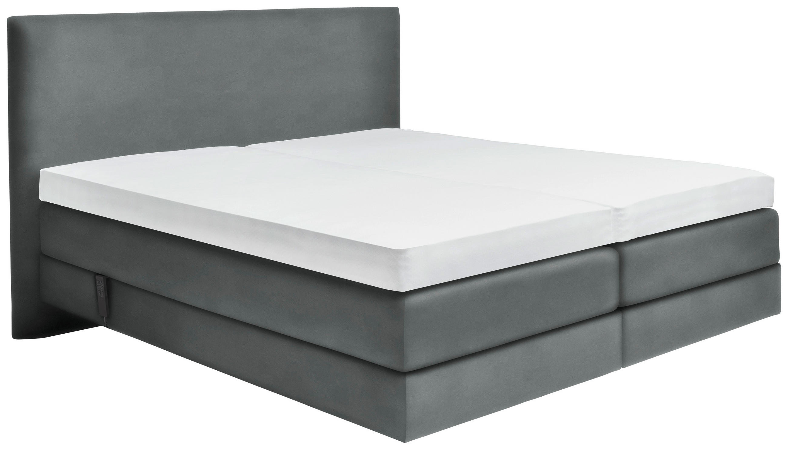 BOXSPRINGBETT 160/200 cm  in Anthrazit  - Anthrazit, KONVENTIONELL, Holz/Textil (160/200cm) - Dieter Knoll