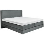 BOXSPRINGBETT 160/200 cm  in Anthrazit  - Anthrazit, KONVENTIONELL, Holz/Textil (160/200cm) - Dieter Knoll