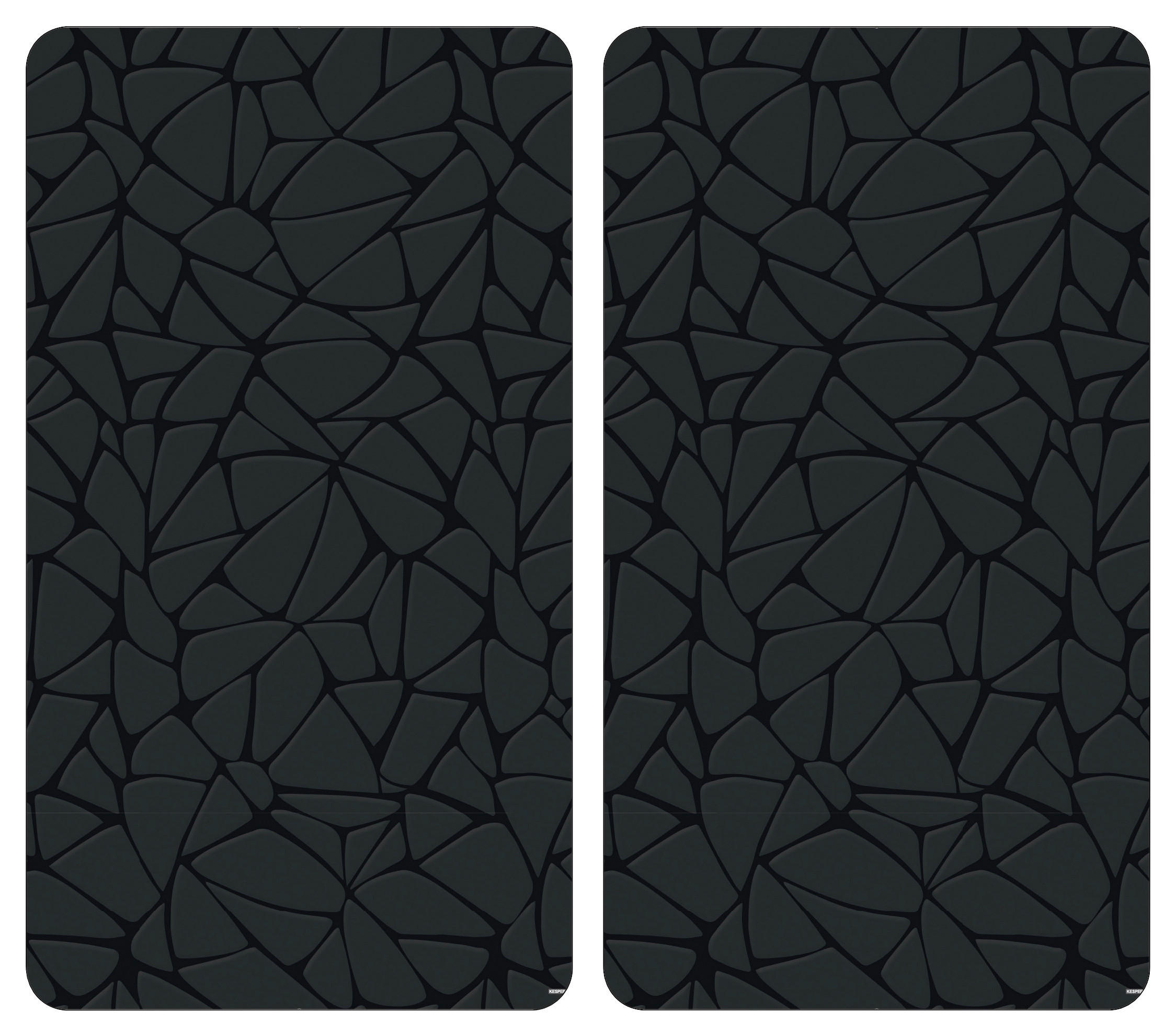 HERDABDECKPLATTE 3753413  - Schwarz, Basics, Glas (50/28.5/0.4cm) - Kesper