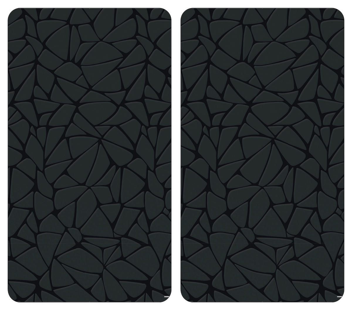 HERDABDECKPLATTE 3753413  - Schwarz, Basics, Glas (50/28.5/0.4cm) - Kesper