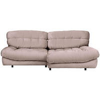 HÖRNSOFFA i plysch beige  - beige/svart, Klassisk, textil/plast (265/170cm) - MID.YOU