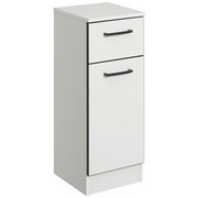 UNTERSCHRANK - Anthrazit/Weiß, KONVENTIONELL, Glas/Holzwerkstoff (30/81/33cm) - Xora