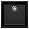 SPÜLE GREN100UMAG  - Schwarz, Basics, Stein (45,6/45,6cm) - Schock