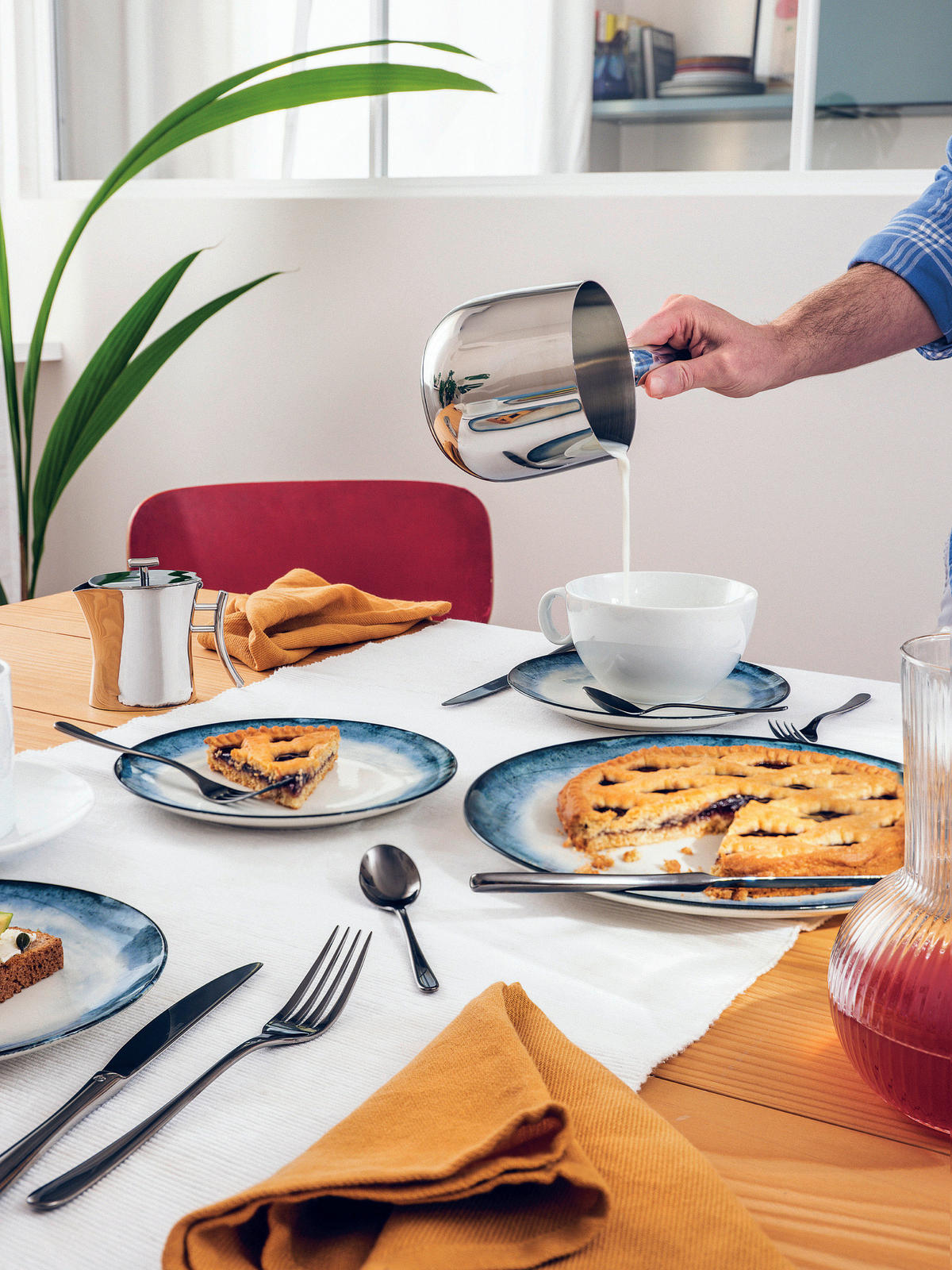 BESTECKSET 24-teilig Edelstahl  - Schwarz, Basics, Metall - Sambonet