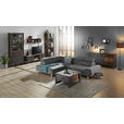 ECKSOFA in Webstoff Dunkelgrau  201/295 cm  - Dunkelgrau/Silberfarben, Design, Textil/Metall (201/295cm) - Hom`in