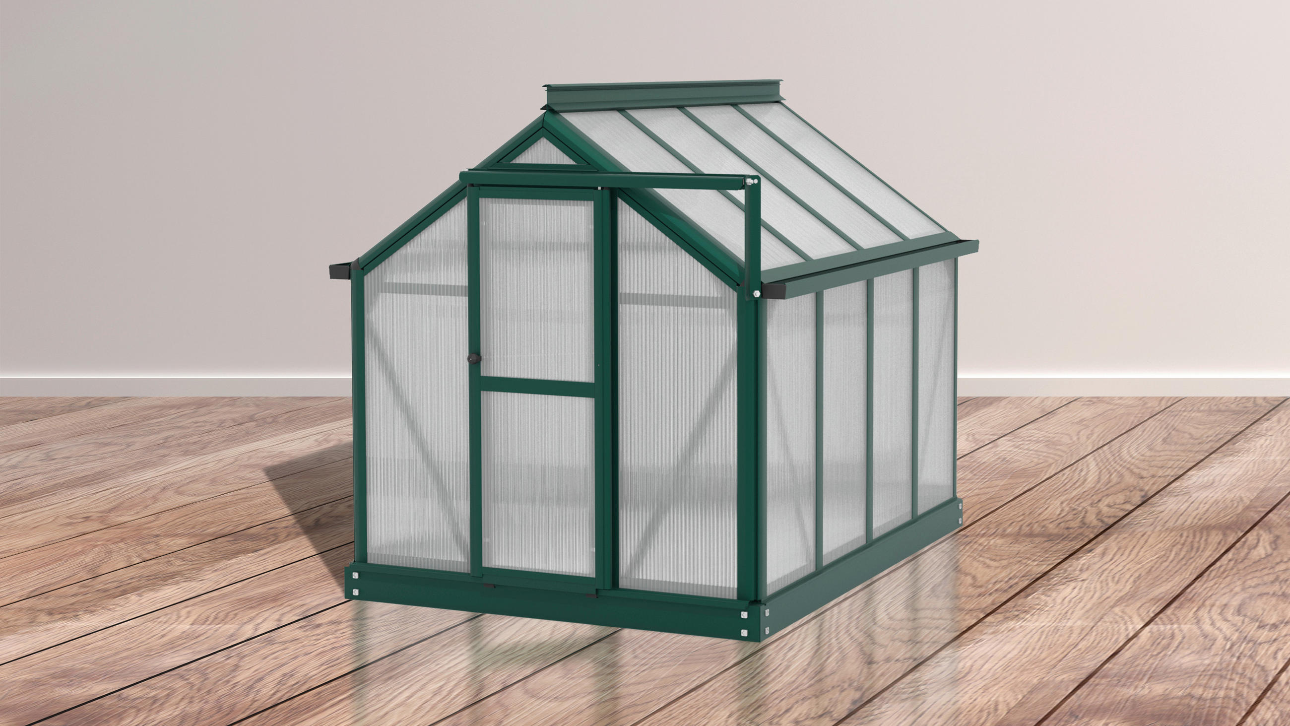 Mini-gewächshaus Merlin Schwarz Metall H: 91 Cm