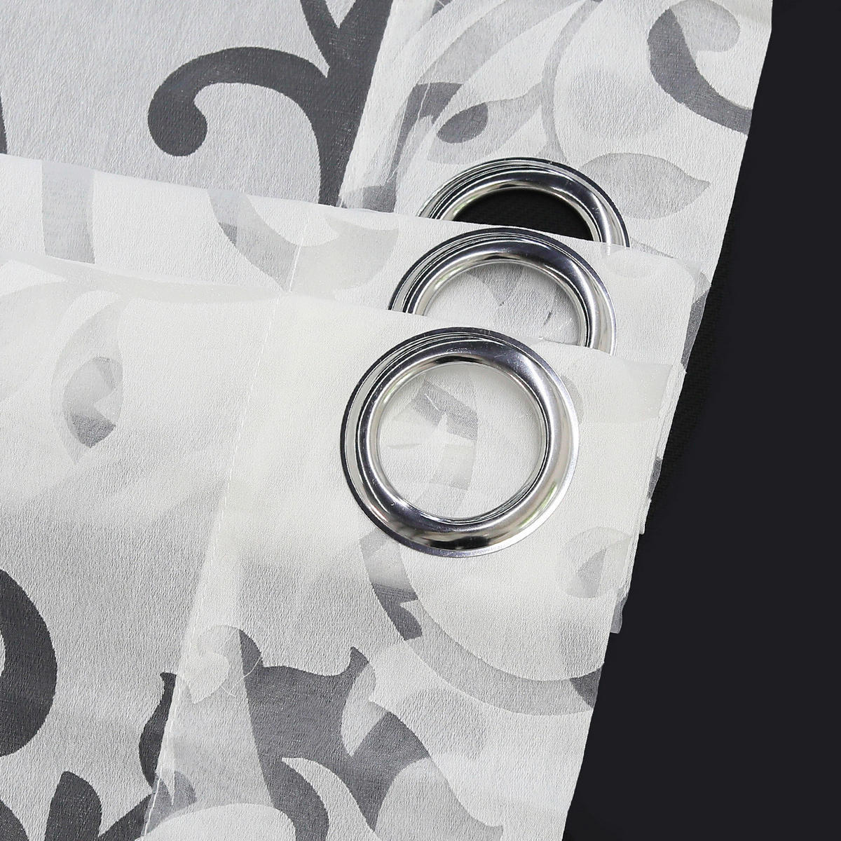FERTIGVORHANG  transparent  140/245 cm   - Weiß Hochglanz, Basics, Textil (140/245cm) - Joyswahl