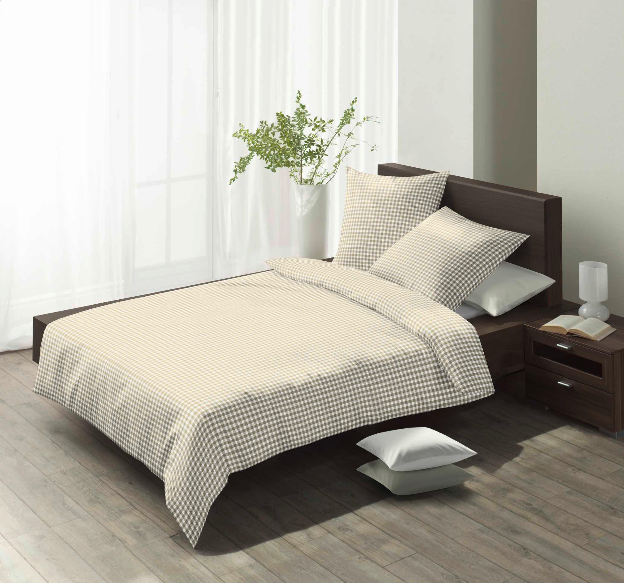 BETTWÄSCHE Rio Seersucker 155/200 cm  - Creme, Basics, Textil (155/200cm) - Fleuresse