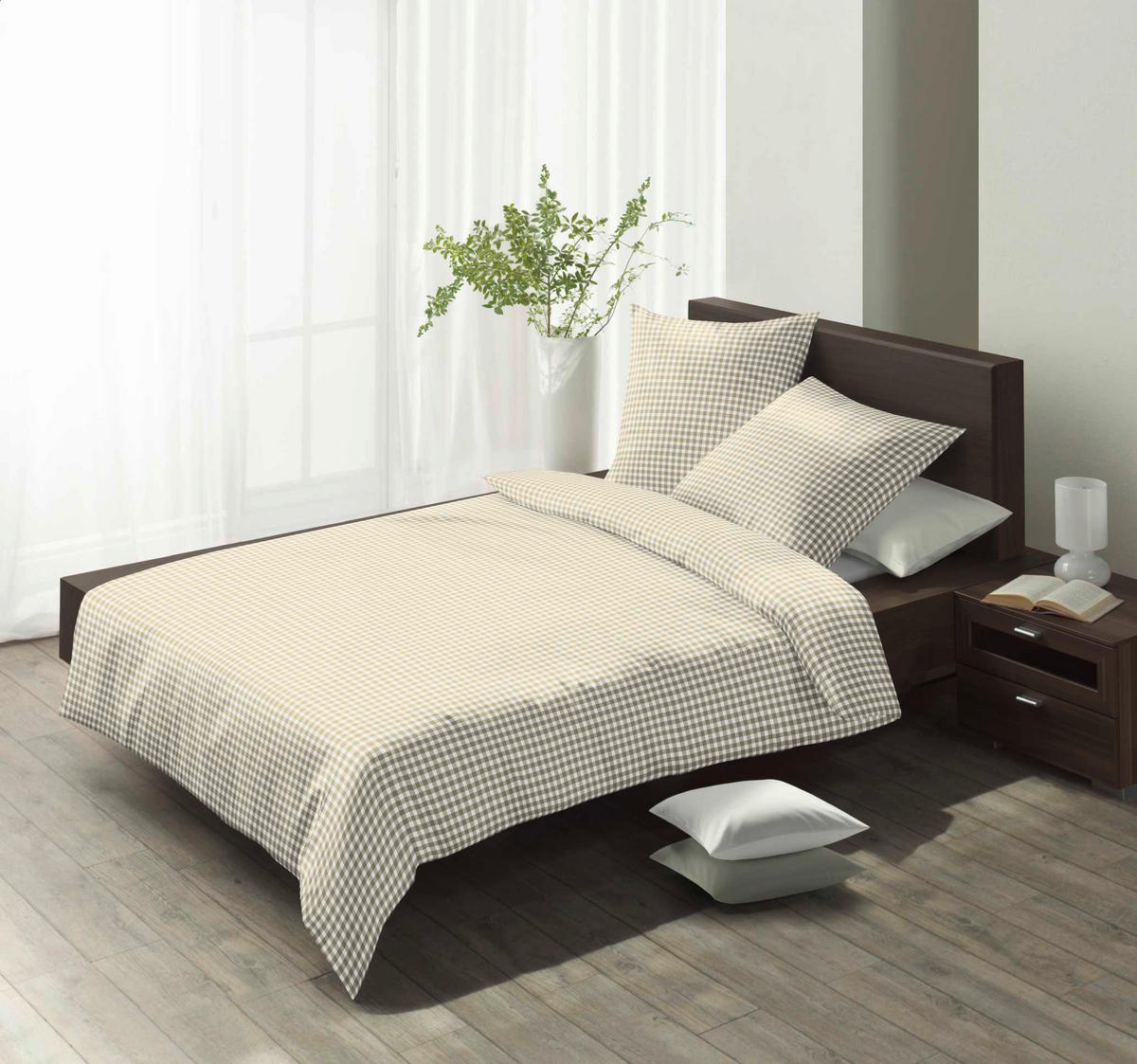 BETTWÄSCHE Rio Seersucker 135/200 cm  - Creme, Basics, Textil (135/200cm) - Fleuresse
