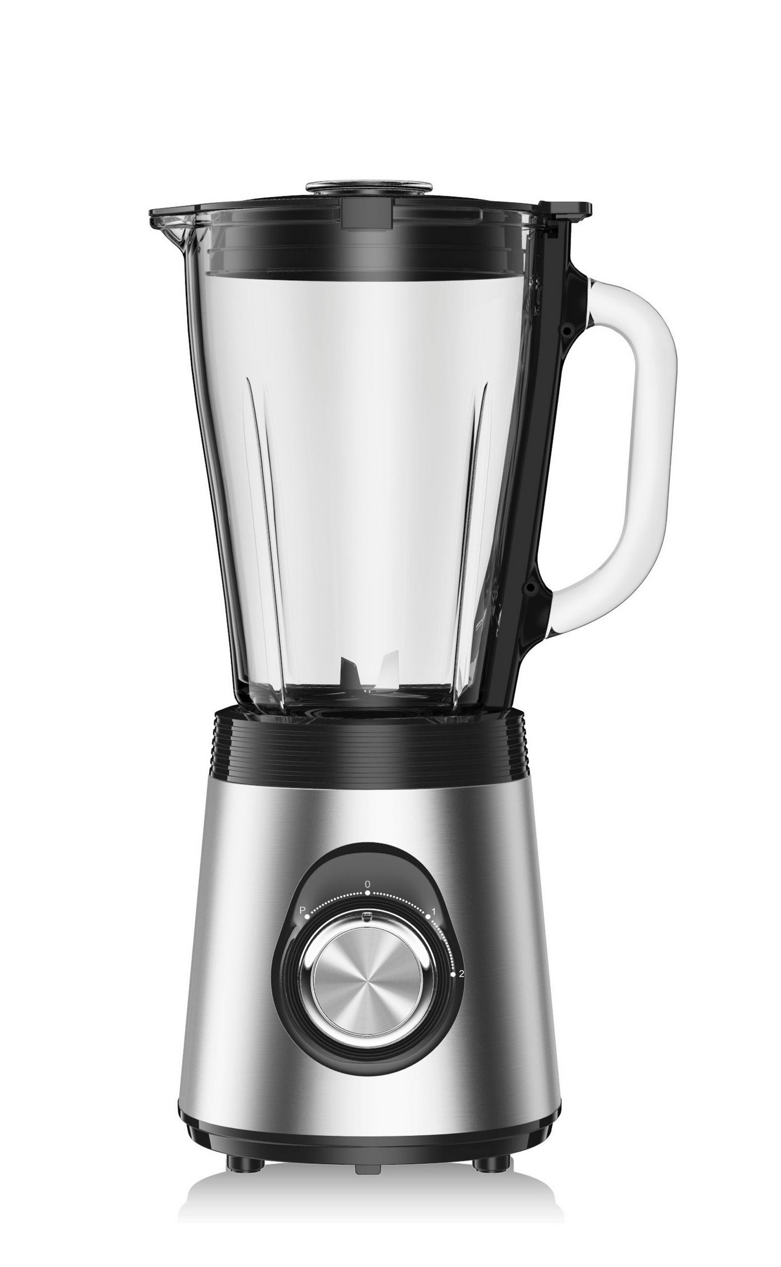 STANDMIXER  - Klar/Edelstahlfarben, Design, Glas/Kunststoff (20/28/33cm) - Mican