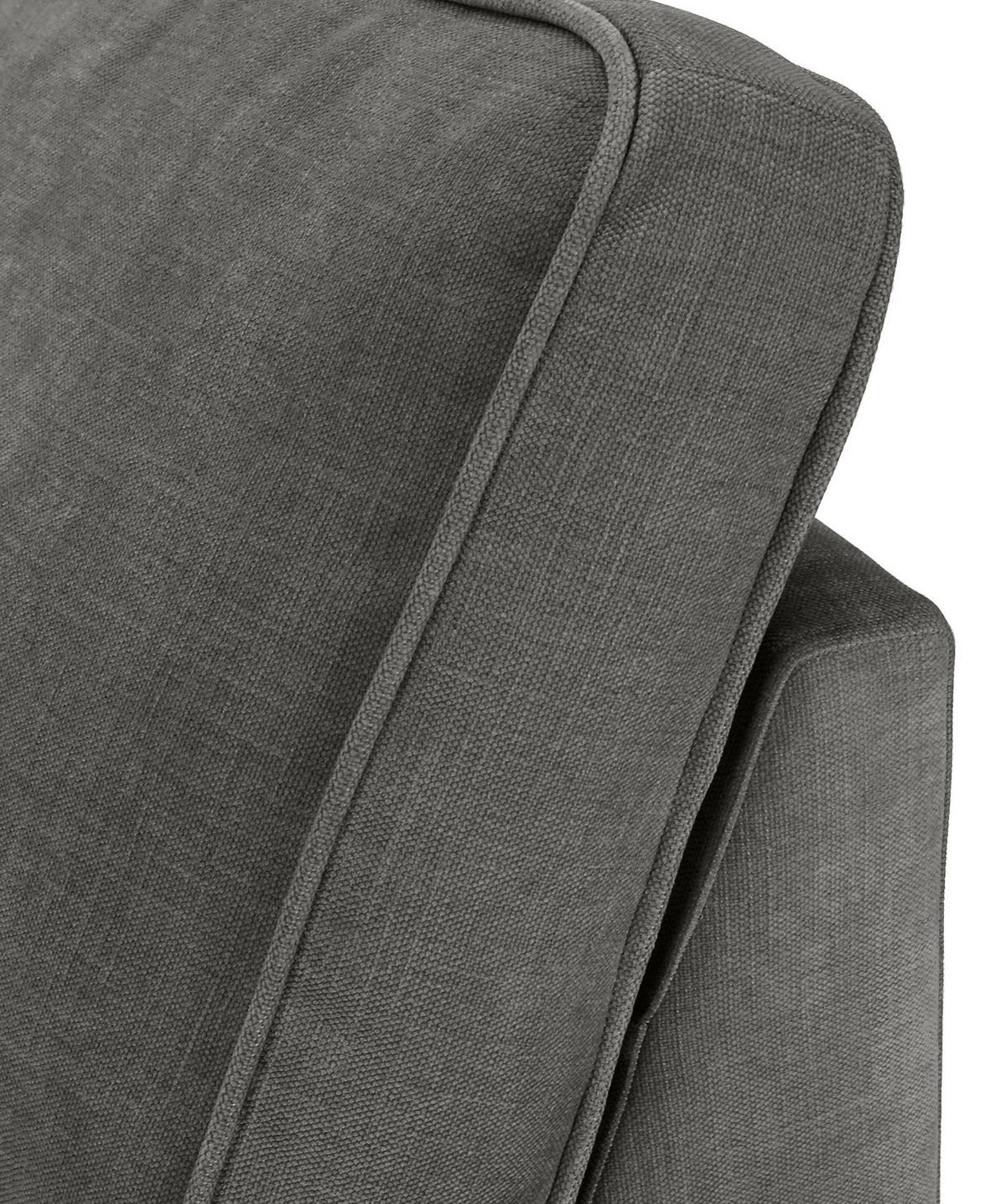 ECKSOFA Taupe Flachgewebe Zierkissen, Rückenkissen, Rücken echt  - Taupe/Schwarz, MODERN, Kunststoff/Textil (307/228cm) - Carryhome