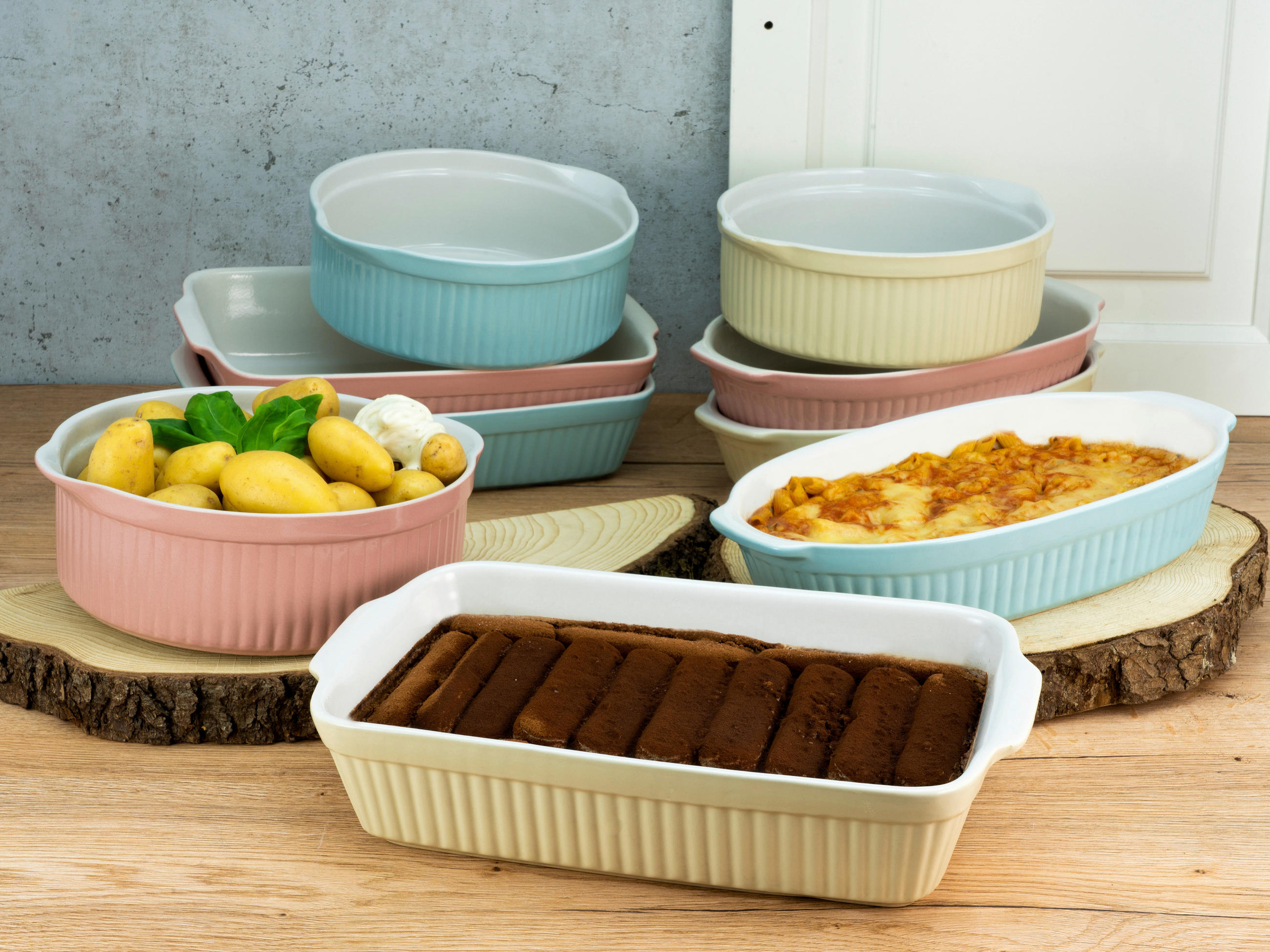 UGNSFORM 33,5/19/5 cm   - blå, Klassisk, keramik (33,5/19/5cm) - Creatable