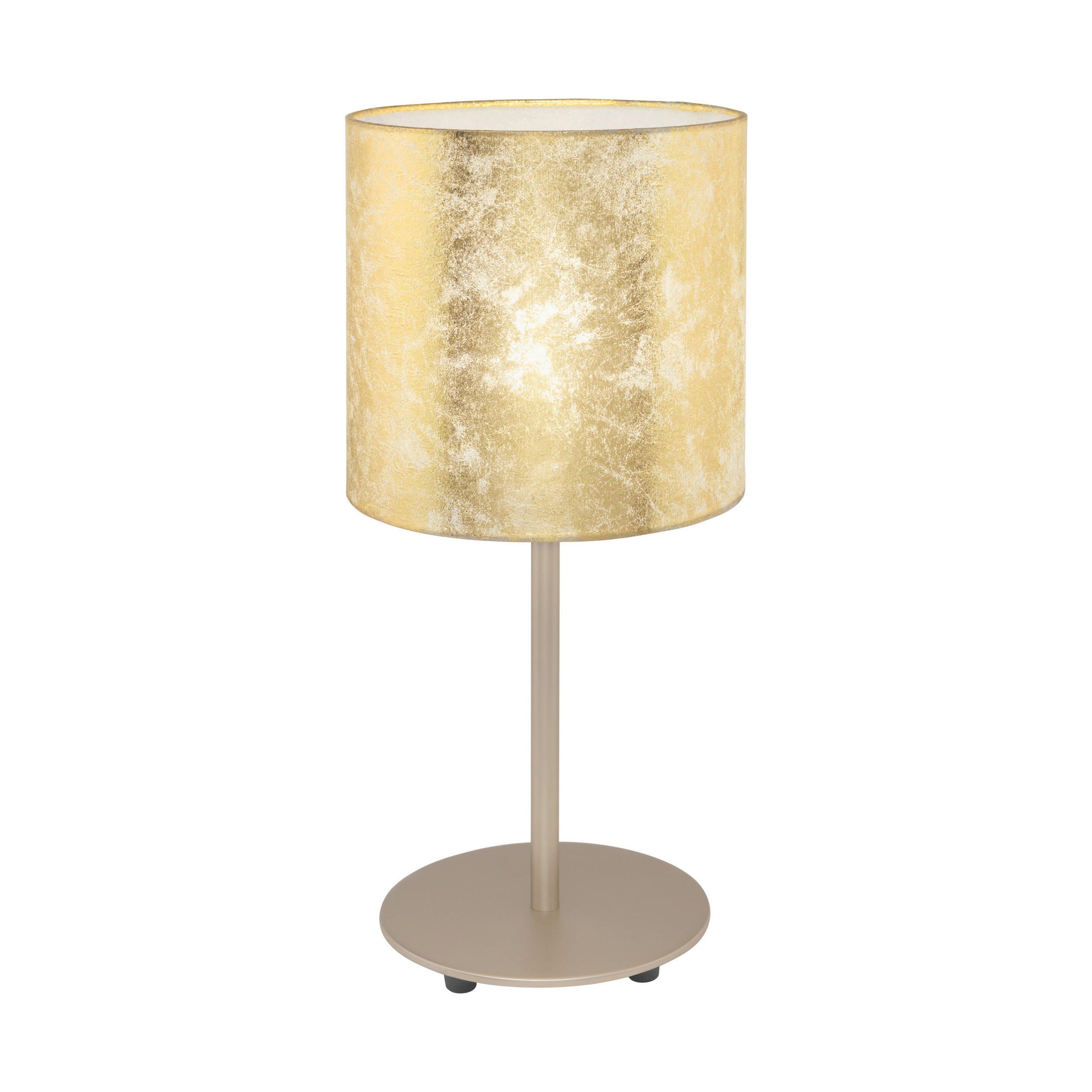 TISCHLEUCHTE 18/40 cm   - Champagner/Goldfarben, KONVENTIONELL, Textil/Metall (18/40cm) - Eglo