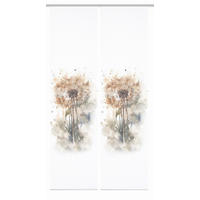 FLÄCHENVORHANG  2 Stück  halbtransparent  60/245 cm   - Hellgrau/Naturfarben, Natur, Textil (60/245cm)