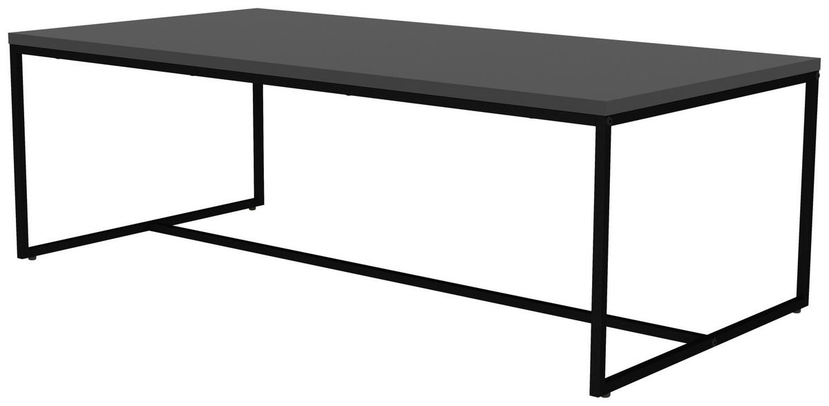 KONFERENČNÍ STOLEK, černá, kompozitní dřevo, 120/60/40 cm - černá, Design, kov/kompozitní dřevo (120/60/40cm)