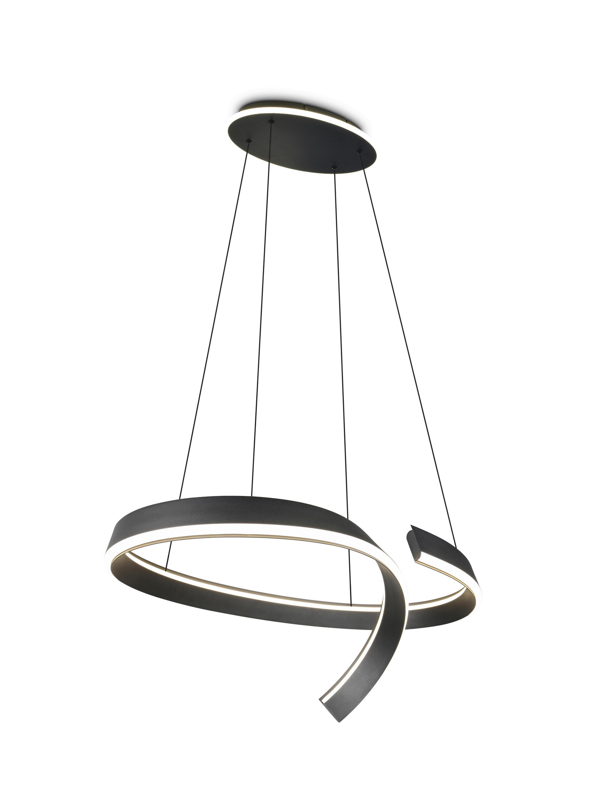 LED-HÄNGELEUCHTE CIRONDA 81/200/55 cm  - Schwarz, Design, Metall (81/200/55cm) - Cinque