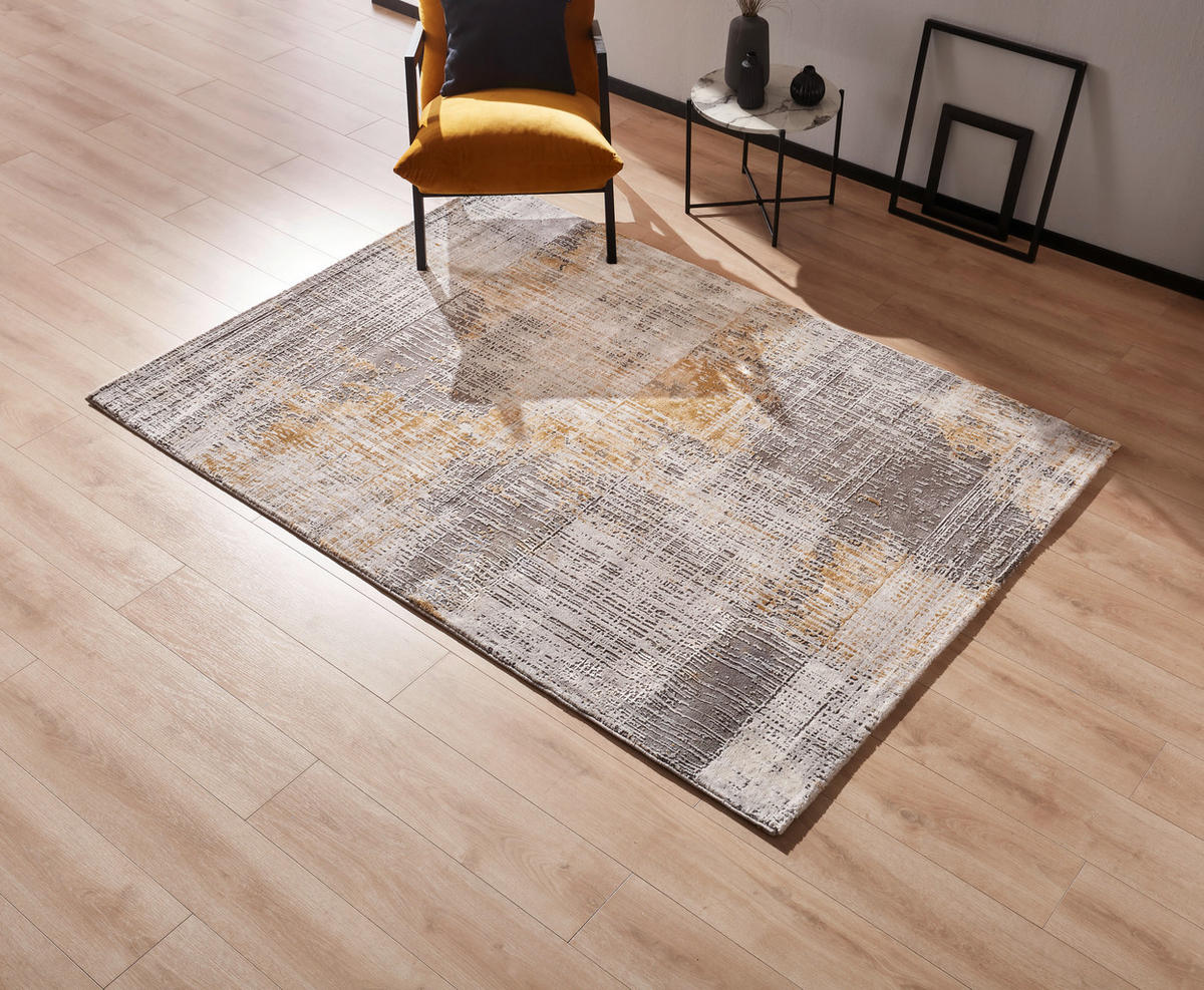 VINTAGE-TEPPICH 80/150 cm Gelb, Grau  - Gelb/Grau, Design, Textil (80/150cm) - Novel
